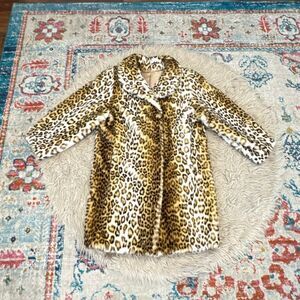 Vintage 1960s hillmoor union label faux fur coat